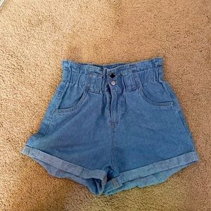 Size 2-Cotton On high waist denim shorts.